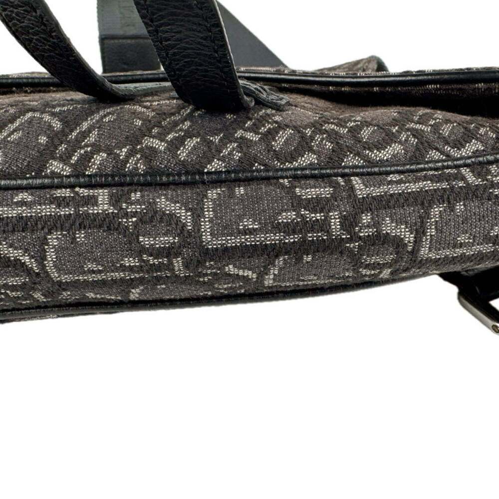 CHRISTIAN DIOR Black Canvas Shoulder Bag - Picture 9 of 12